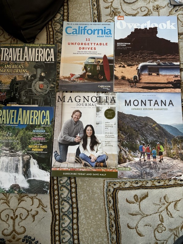 Various Travel Magazines  