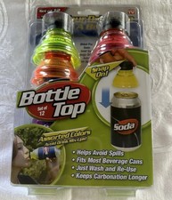 AS SEEN ON TV Set Of 12 Bottle Tops! Turn Your Drink Can Into A Bottle ~ New