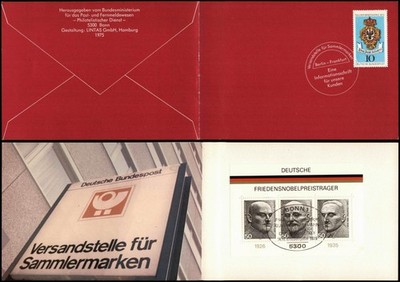 Stamp/Stamp Stamps Nobel Laureate Sheet Special Postmark 1975
