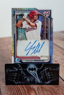Yohandy Morales 2024 Bowman Chrome HTA Choice 1st Auto /150   Nationals  