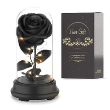 Forever Preserved Black Rose Birthday Gifts for Women,Eternal Flower Gifts fo...