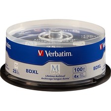 Verbatim - 98914 - M DISC BDXL 100GB 6X with Branded Surface - 25pk Spindle -