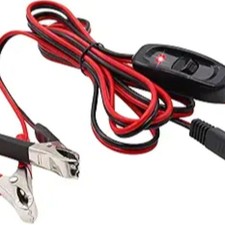 8FT 16AWG Wire Harness with On/Off Switch Silver Alligator Clips, 12V Sprayer Pa