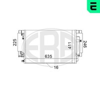 ERA Kondensator Klimaanlage 667114 Aluminium FüR Peugeot 4007 4008 Hdi AWC 16V 8