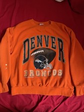Vintage 90 s NFL Denver Broncos Football Lee Sport Men's XL Crewneck Sweatshirt