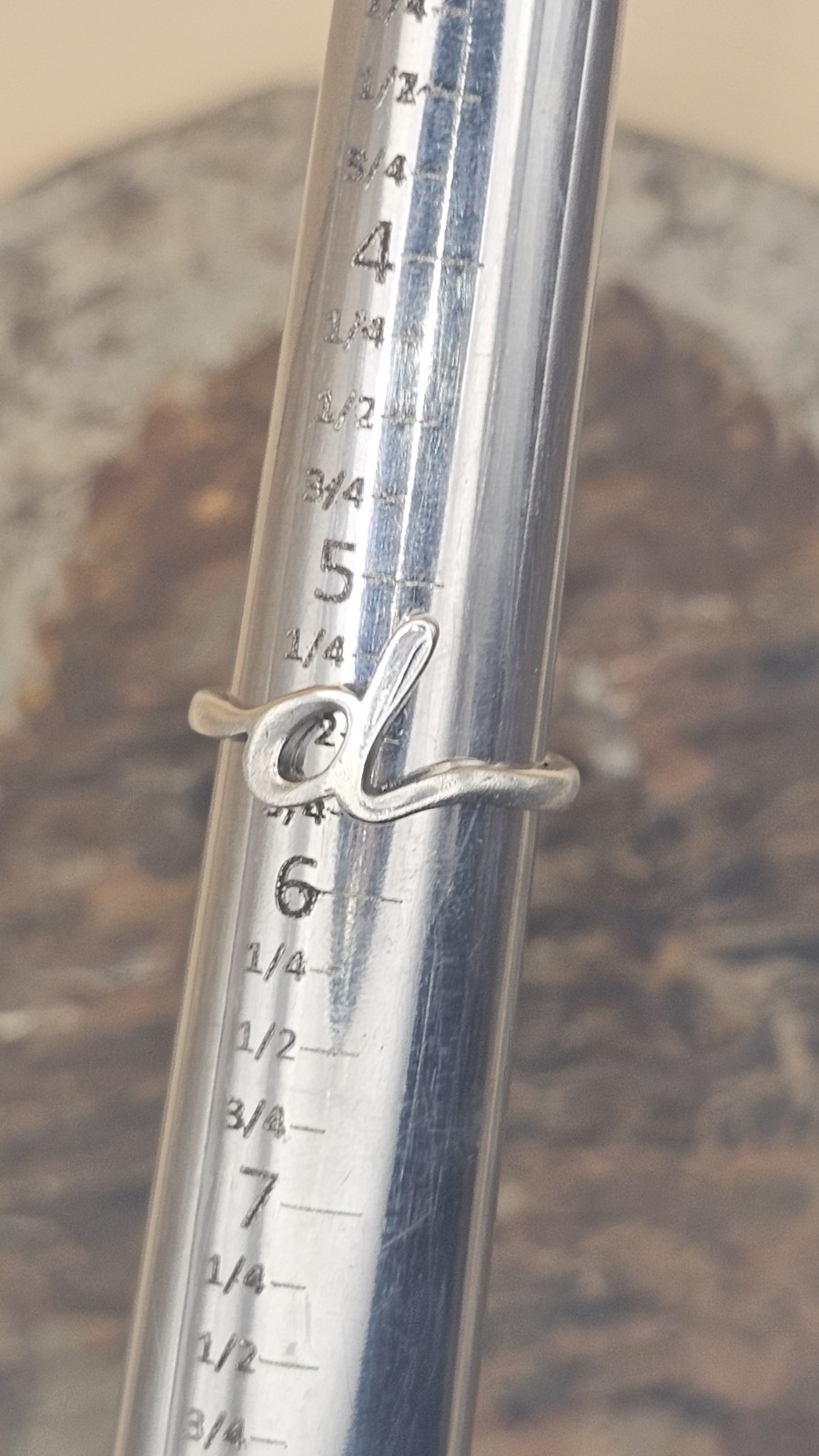 Size 5.5 James Avery Script Initial Letter "a” Ri… - image 6