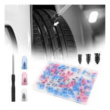 100Pcs Tire Repair Rubber Nails Tyre Puncture Repair Screws Kit with Screwdriver