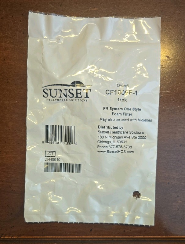 Cpap Replacement Filters Sunset CF1009F-1.  System Ultrafine Foam Filters