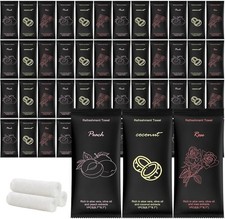 Moist Cotton Towel Bulk Moist Towelettes Individually Wrapped 8.7" x 8.7",White