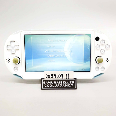 PSVita pch2000 ライトブルー/ホワイト Sony Playstation PS Vita Light Blue White PCH-2000 ZA14 Console