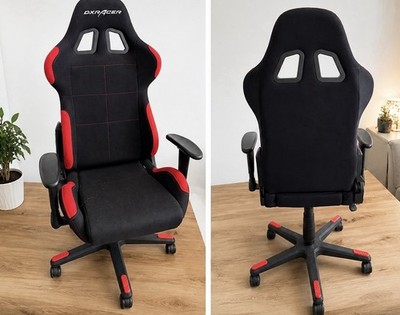 DXRacer Gamingstuhl Prince P132 OH-PF132-NN, Schwarz, Stoffbezug