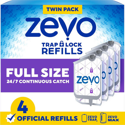 Zevo Flying Insect Trap Official Refill Cartridges - Fits Both Zevo Trap & MAX I