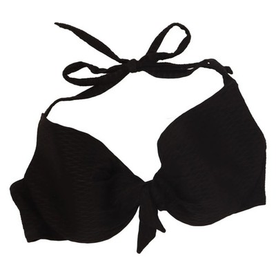 H&M, Bikinioberteil, Größe: 80D, Schwarz, Elasthan/Polyamid/Polyester #WMd