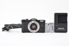 1,025 shot Top MINT PENTAX Q 12.4MP Digital Camera Black Body Only From JAPAN