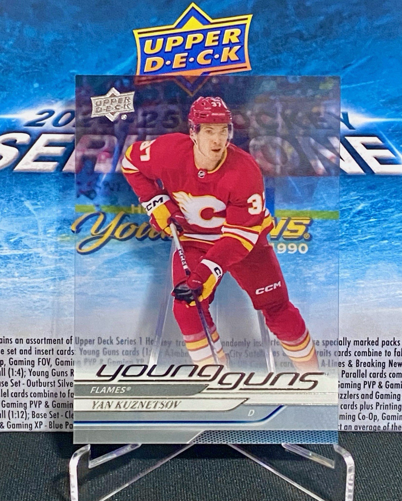 2024-25 UPPER DECK - YAN KUZNETSOV YOUNG GUNS CLEAR CUT SP ROOKIE CARD #235