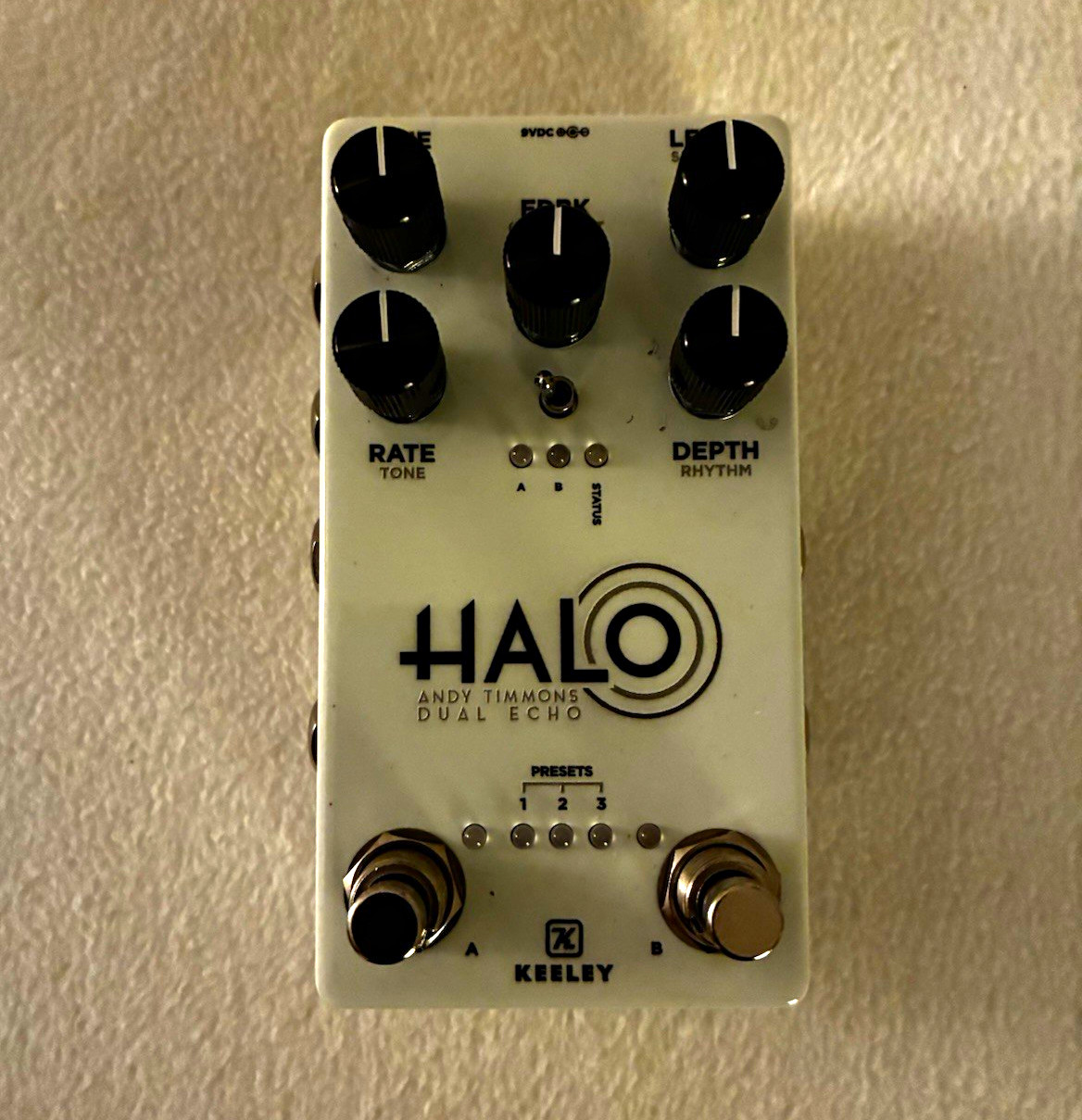 Keeley HALO Andy Timmons Digital Dual Echo Delay Pedal for Electric Guitar