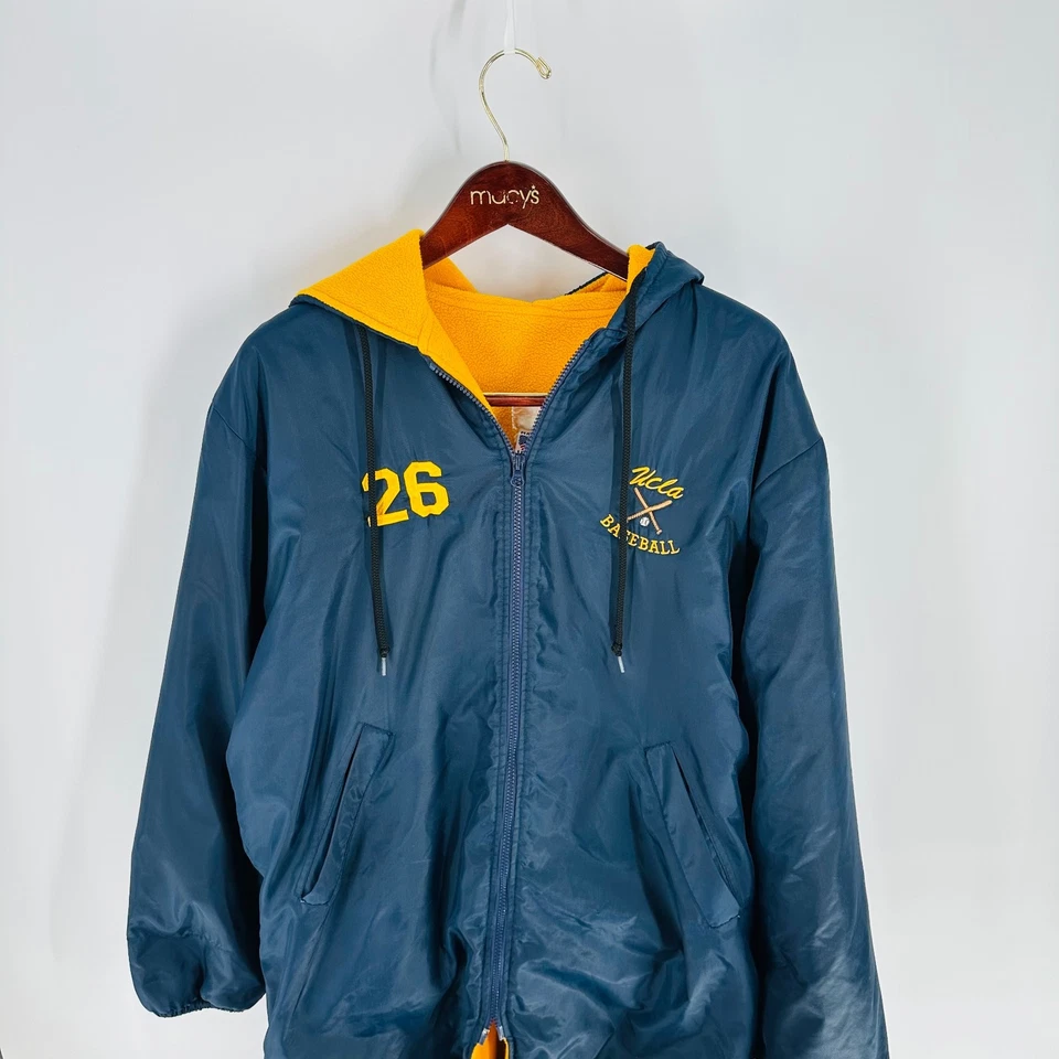 Chaqueta con capucha Swim Depot NCAA UCLA Bruins de béisbol #26 cremallera completa azul marino Foto 2 de 4