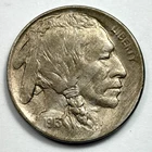 1913-D Buffalo Nickel TYPE 1 Denver 5 Cents US Coin 5c - FULL HORN! BETTER DATE!