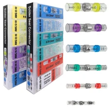 EEEEE 344PCS Solder Seal Wire Connectors Marine Grade Yellow, Green, Blue 