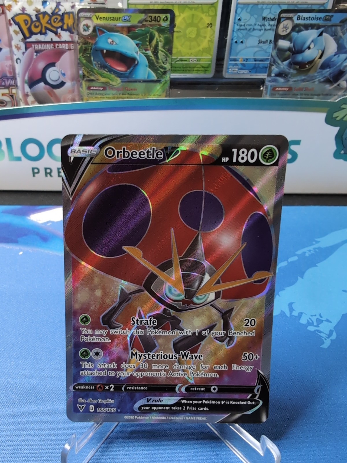 Orbeetle V - 166/185 - Pokemon Vivid Voltage Sword & Shield Full Art Card NM
