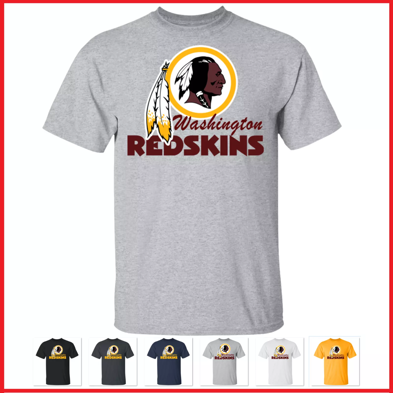 Washington Redskins NFL Mens Vintage Logo T-Shirt
