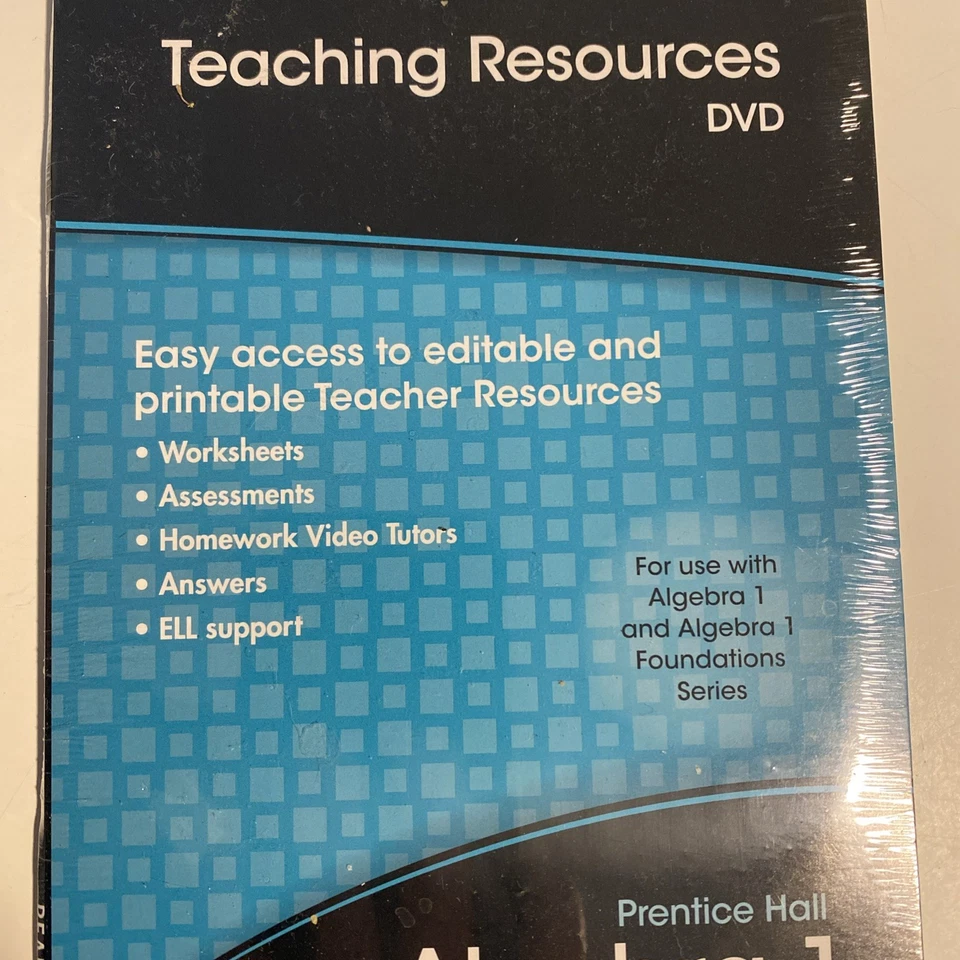 ALGEBRA 1 DVD - TEACHING RESOURCES (Editable & Printable) (2011, Pearson) - Image 2 of 4