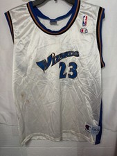 Vintage Michael Jordan 23 Wizards Champion Jersey Kids XL 18 20 Needs Cleaned