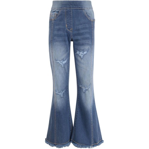 A2Z 4 Kids Jeans Elasticizzati Ragazzo – Modello Ripped Jet Black – Taglia 11-12 Anni – Cotone Elastan
