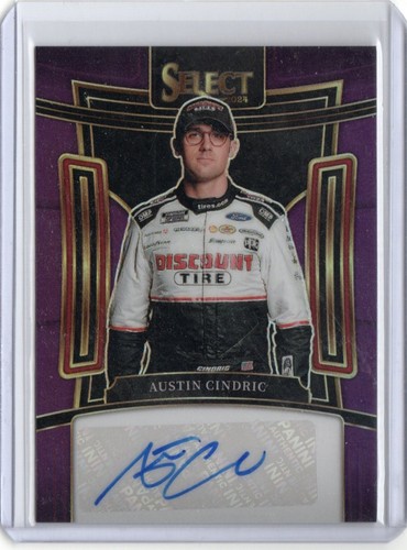 2024 Panini Select NASCAR Racing Austin Cindric Auto #S-ACD Purple /49