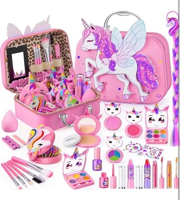 Girls Unicorn Makeup kit With Unicorn case PINK