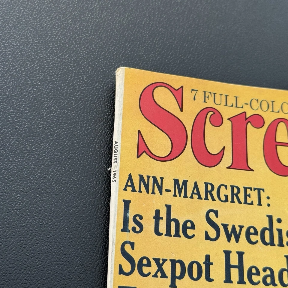 Screen Stars August 1965 Vintage Movie Magazine – Ann-Margret Cover Foto 3 de 4