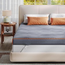 Extra Firm Queen Mattress Topper 3 Inch 7 Zone Gel Memory Foam Mattress Pad