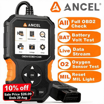Automotive OBD2 Scanner Engine Code Reader Battery Voltage Test Diagnostic Tool