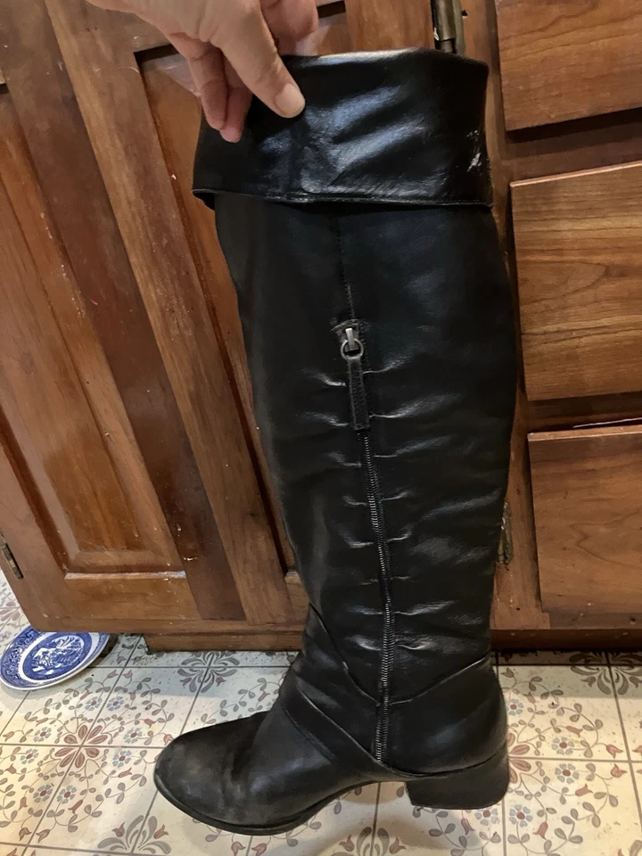 Botas negras por encima de la rodilla para mujer talla 8,5 Foto 3 de 4