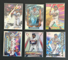Ronald Acuña Jr. (6) Insert Lot 2025 Bowman Best, Topps Cosmic Chrome, Pristine