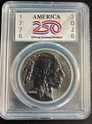 Sunshine Mint 1-oz 250th 1776-2026 Reverse Proof ASE Design Silver Round SLABBED