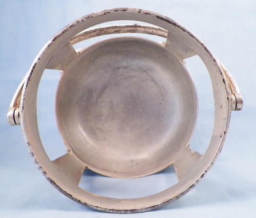 P W & Co Sugar Basket Only Silverplate Triple No Glass Liner Vintage - Picture 8 of 10