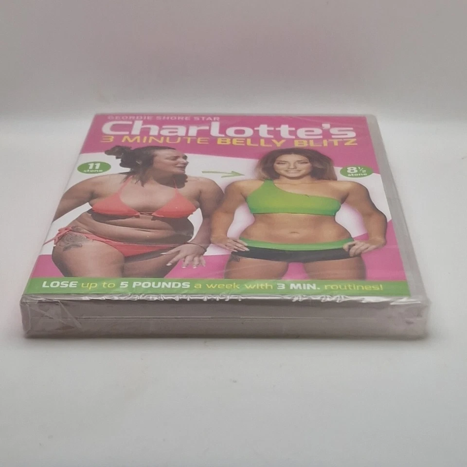 Charlotte Crosby's 3 Minute Belly Blitz (DVD, 2014) Región 2,4,5 PAL Cert E - Imagen 3 de 4