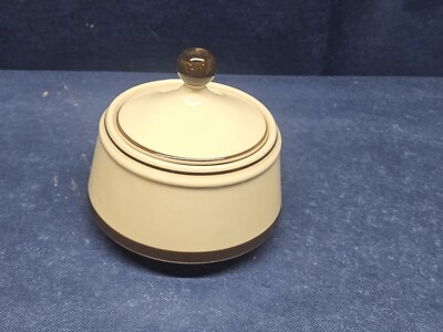 Vintage 1970's Sears Stoneware ''Strawberries'' Sugar Bowl With Lid Japan #4112