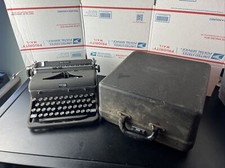 Vintage Royal Quiet Deluxe Manual Typewriter Portable Case Tested Needs Ribbon thumbnail