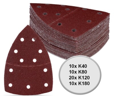 50x Schleifscheiben Set für Einhell TE-OS 1320 Multischleifer Schleifpapier