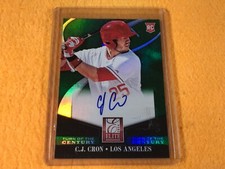 P2-39 BASEBALL CARD - CJ CRON ANGELS - 2014 PANINI - AUTOGRAPHED
