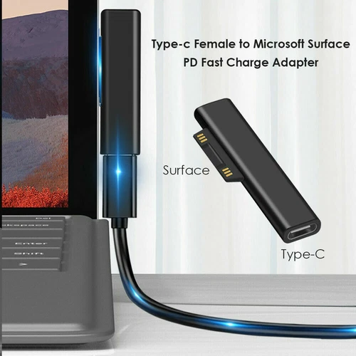 3X USB Type C PD Converter Charger Adapter For Surface Pro 3/4/5/6/7/8 Go NEW - Picture 11 of 12