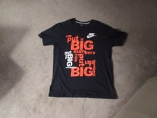 Nike Mens T Shirt - Size Large - Black - I Put Up Big Numbers - Baseball