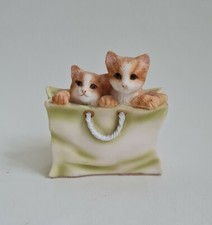 Cute Leonardo Ornament Ginger Kittens in a Bag