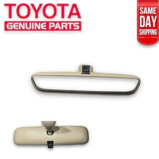 NEW 98 - 01 TOYOTA LAND CRUISER INSIDE REAR VIEW MIRROR IVORY TAN OEM