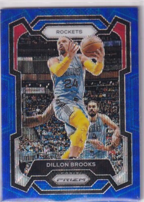 2023-24 Panini Prizm NBA Basketball No. 68 Dillon Brooks Blue Wave Prizm