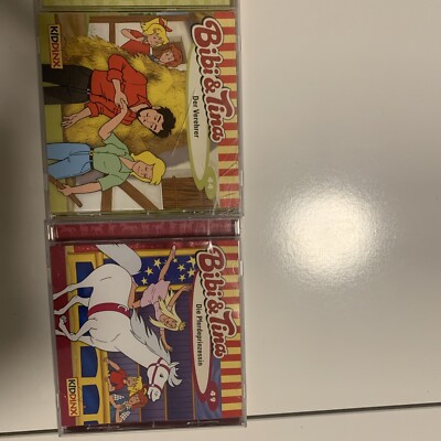 2x CD Bibi & Tina Kiddinx Folge 44 (der Verehrer) & 49 (die Pferdeprinzessin)