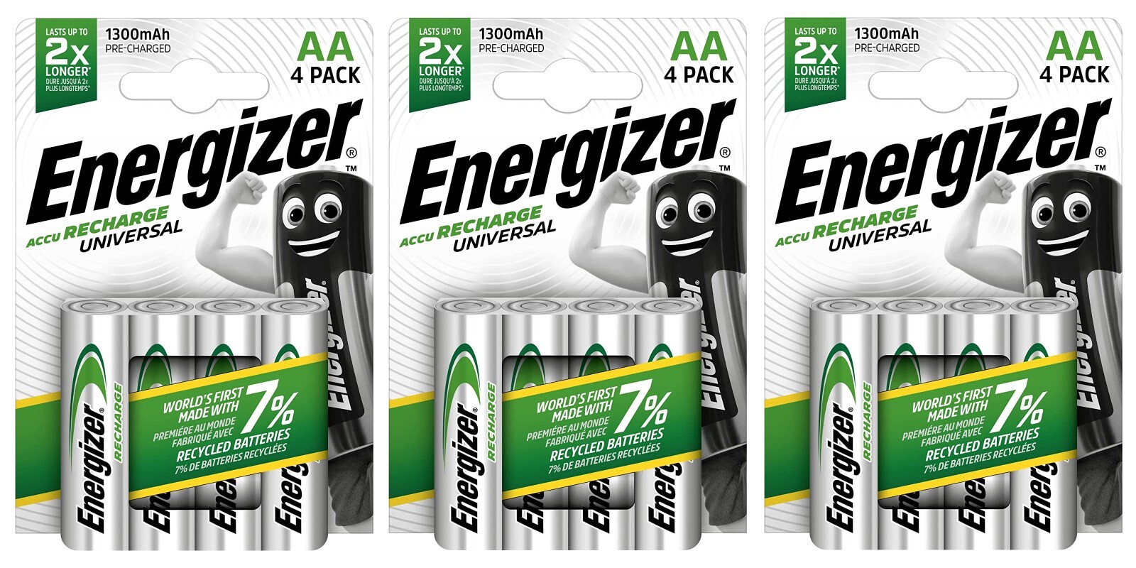 Energizer® S625 Recharge Universal Aa Batteries 1300 Mah (Pack 4) - Image 12