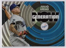 2022 Topps Series 2 Generation Now Black #GN-42 Julio Urias 166 /299  E-285
